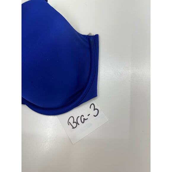 Victorias Secret Womens Bra Size 32DD Lined Demi Royal Blue Adjustable - Picture 15 of 15